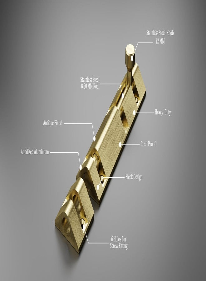 أتلانتيك مزلاج برج هرمي مثلثي أطلسي، 15 بوصة، عتيق، عبوة من 6 قطع - Image 3